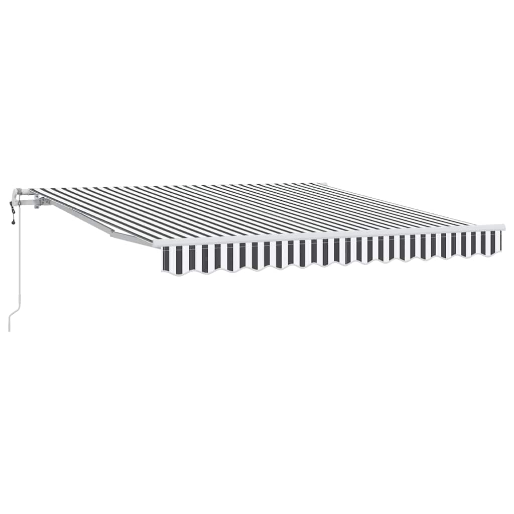 Vidaxx Markise automatisch ausziehbar 300x250 cm in den Farben Anthrazit und Weiß