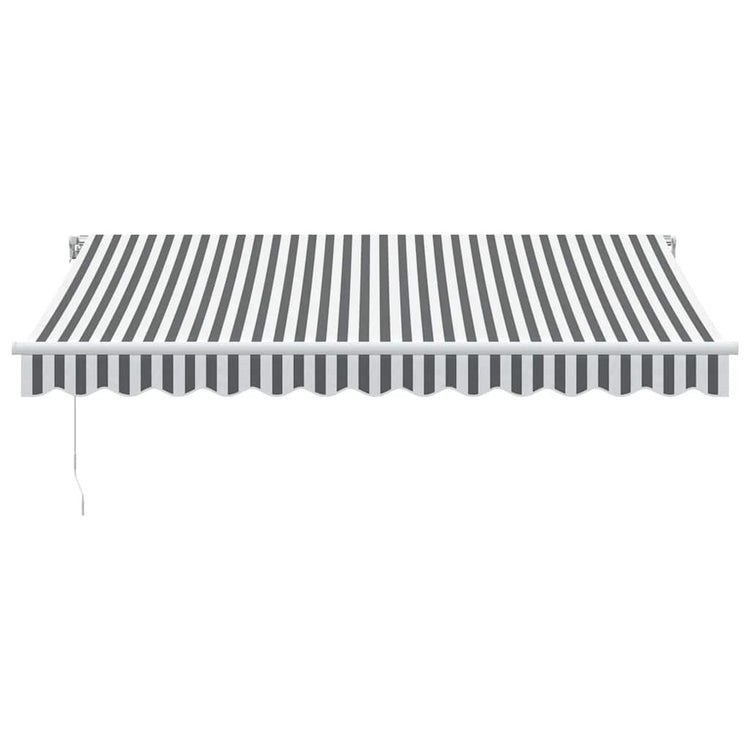 Vidaxx Markise manuell ausziehbar 350x250 cm Anthrazit und Weiß