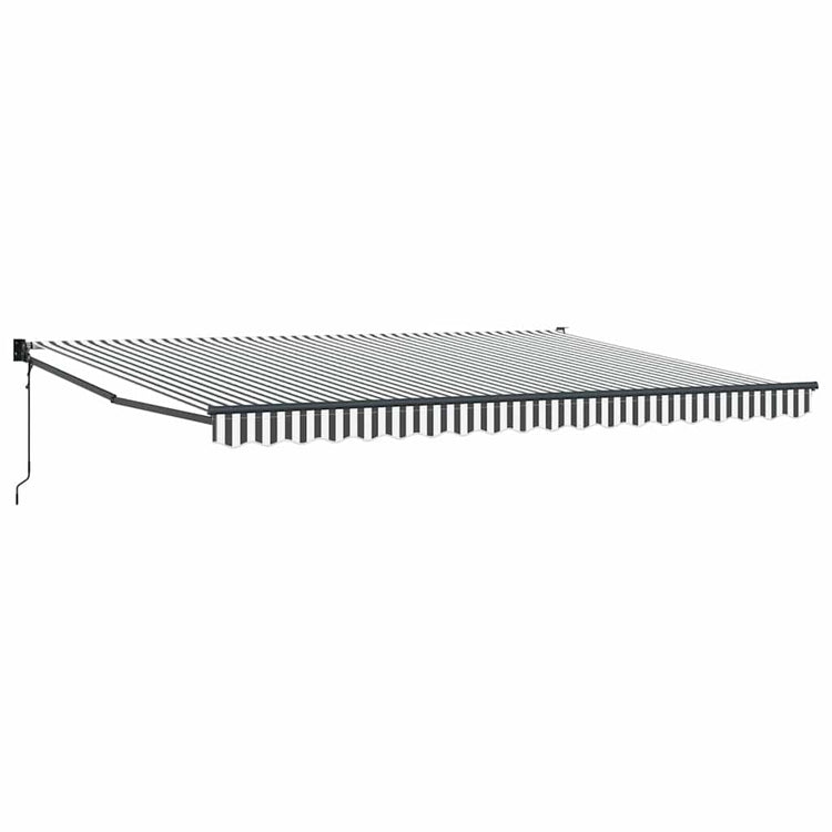 Vidaxx ausziehbare Markise 4,5x3 m Stoff und Aluminium Anthrazit und Weiß