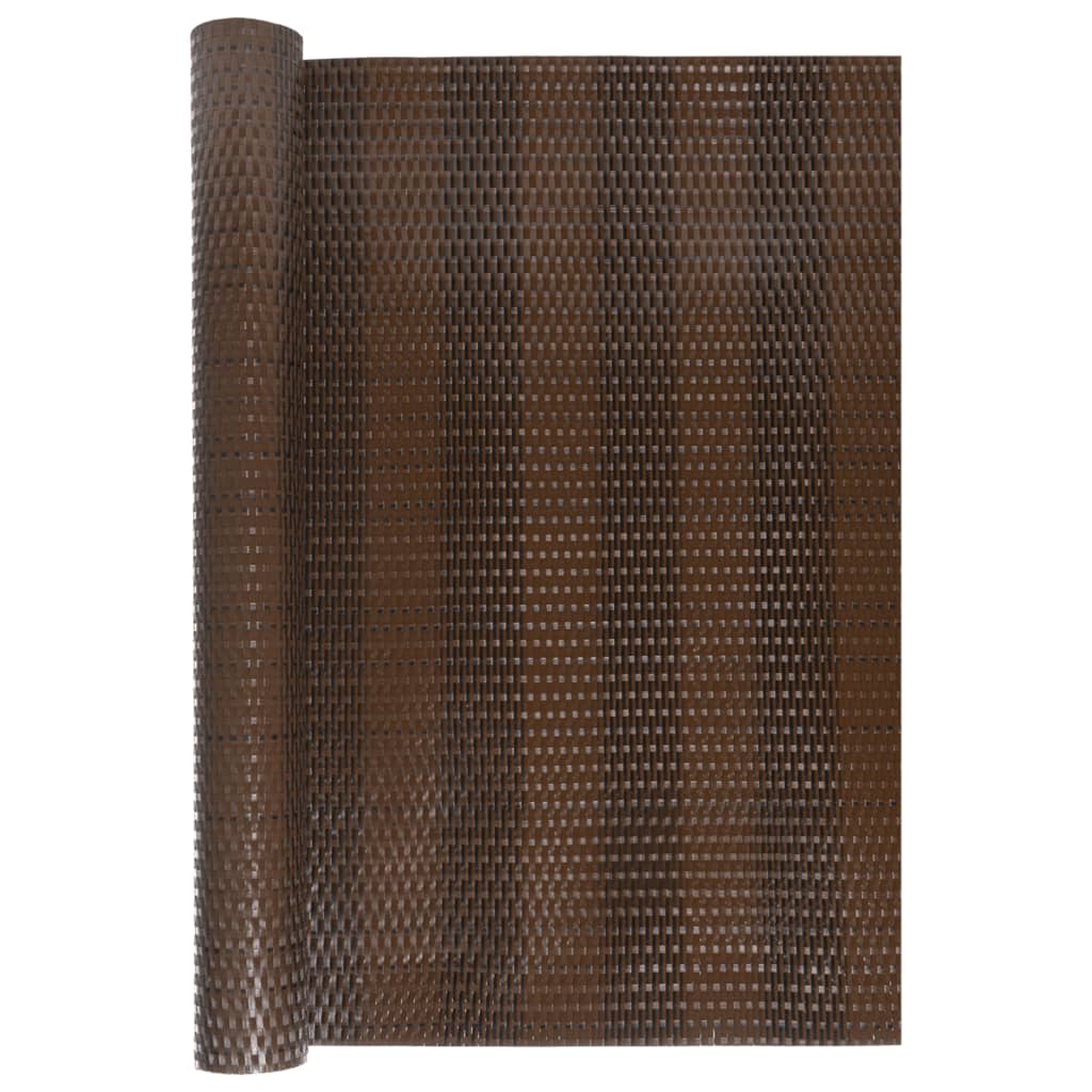 Vidaxl Balkon Bildschirm 300x100 cm Poly Rattan Brown und Schwarz