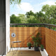 Vidaxl Balkon Bildschirm 300x100 cm Poly Rattan Hellbraun