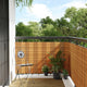 Vidaxl Balkon Bildschirm 400x90 cm Poly Rattan Hellbraun