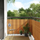Vidaxl Balkon Bildschirm 1000x90 cm Poly Rattan Hellbraun