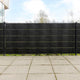 Vidaxl Balkon Bildschirm 10 ST 255x19 cm Poly Rattan Schwarz