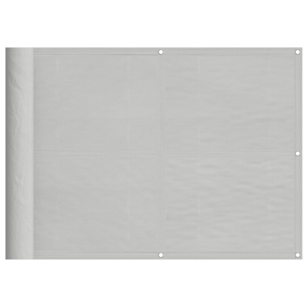 Vidaxx Balkonschirm 75x500 cm 100 % Oxford-Polyester hellgrau