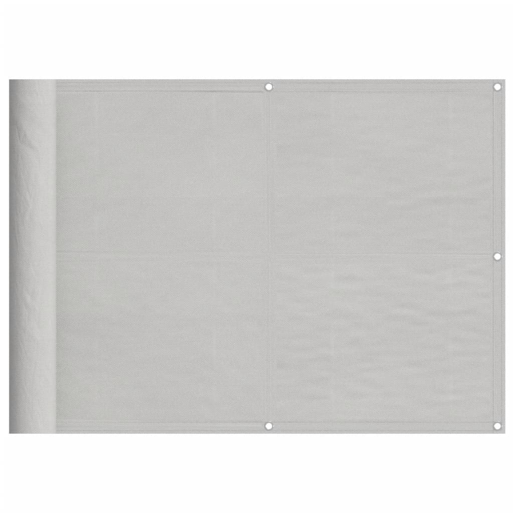 Vidaxx Balkonschirm 75x1000 cm 100 % Oxford-Polyester hellgrau