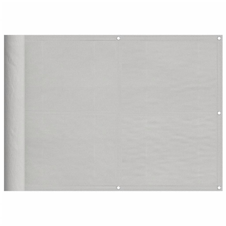 Vidaxx Balkonschirm 75x1000 cm 100 % Oxford-Polyester hellgrau