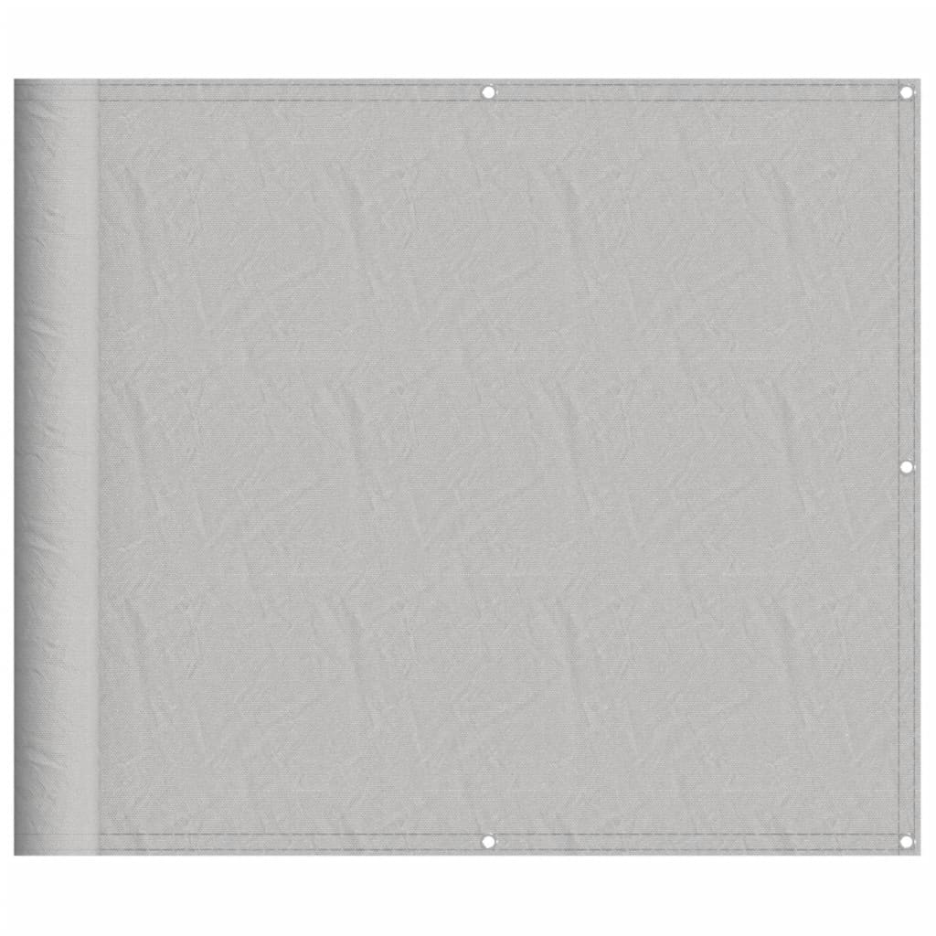 Vidaxl Balkon Bildschirm 90 x 500 cm 100% Oxford Polyester hellgrau