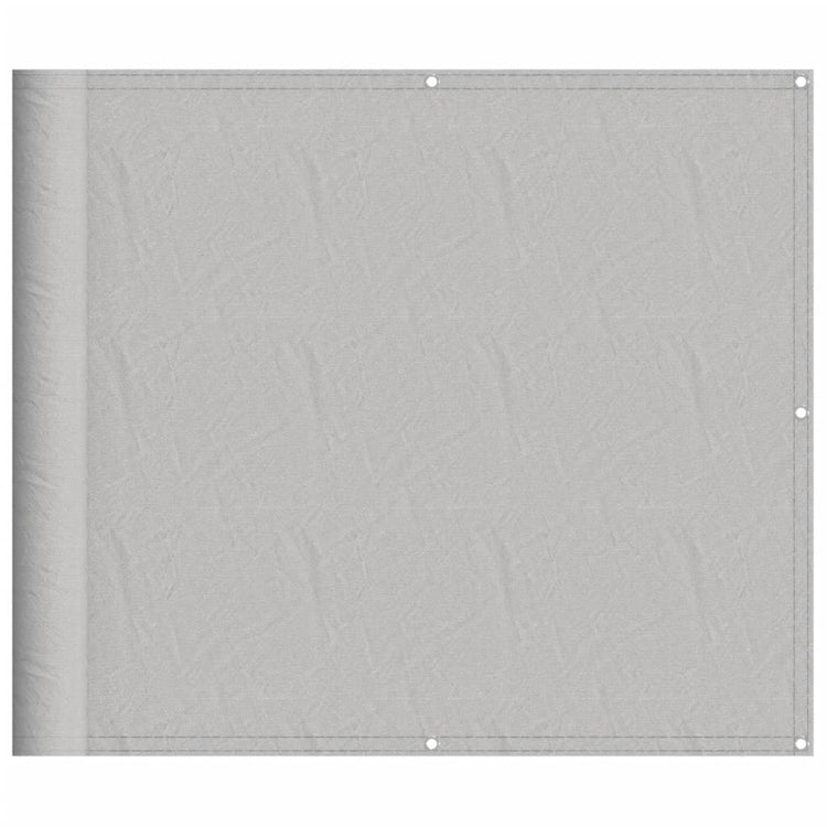 Vidaxl Balkon Bildschirm 90 x 500 cm 100% Oxford Polyester hellgrau