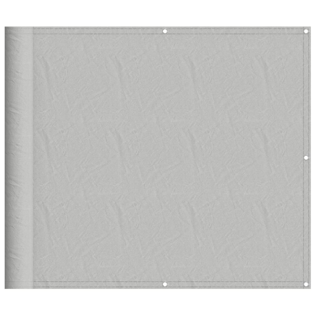 Vidaxl Balkon Bildschirm 90x600 cm 100% Oxford Polyester hellgrau