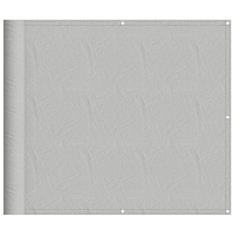 Vidaxl Balkon Bildschirm 90x600 cm 100% Oxford Polyester hellgrau