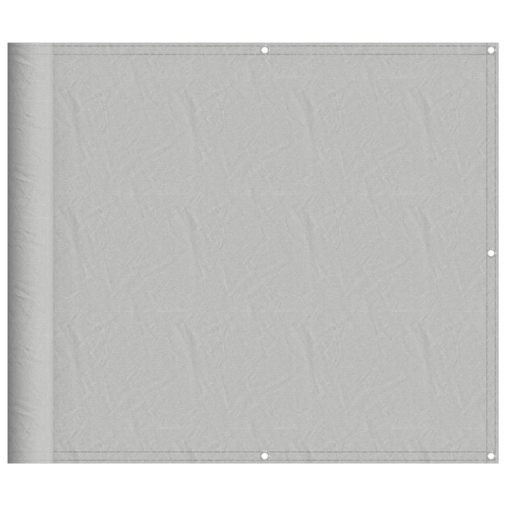 Vidaxx Balkonschirm 90x800 cm 100 % Oxford-Polyester hellgrau