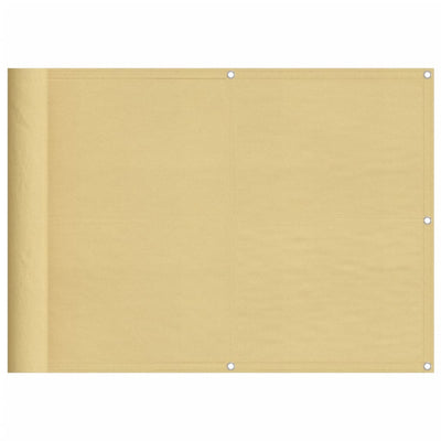 VIDAXL -Balkon -Bildschirm 75x300 cm 100% Oxford Polyester Sand -Colored