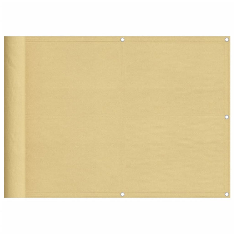 VIDAXL -Balkon -Bildschirm 75x300 cm 100% Oxford Polyester Sand -Colored