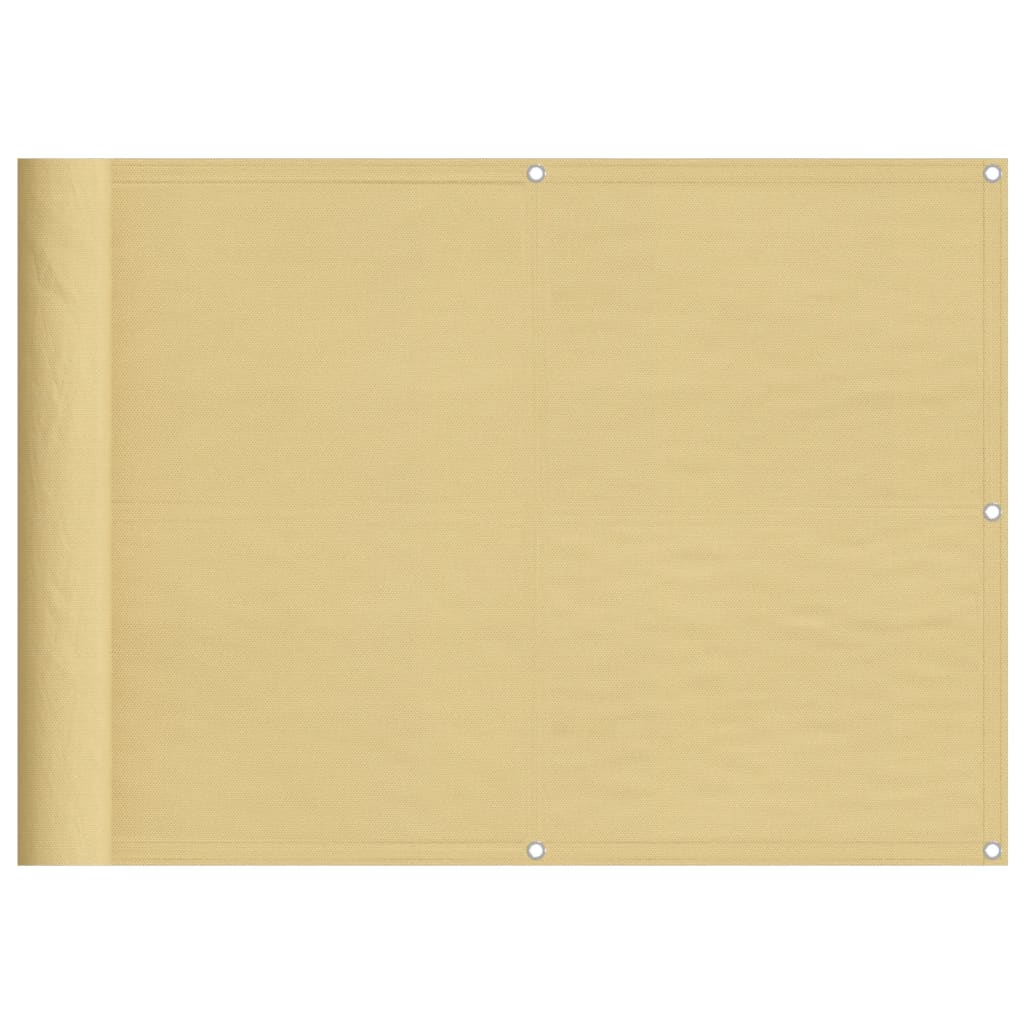 VIDAXL -Balkon -Bildschirm 75 x 500 cm 100% Oxford Polyester Sand -Colored