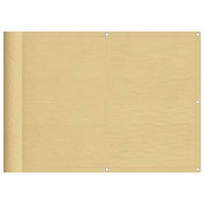 VIDAXL -Balkon -Bildschirm 75 x 500 cm 100% Oxford Polyester Sand -Colored