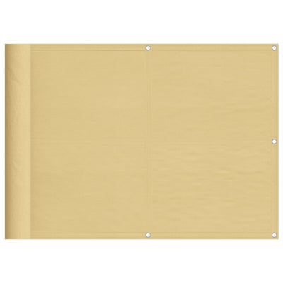 VIDAXL -Balkon -Bildschirm 75x600 cm 100% Oxford Polyester Sand -Colored