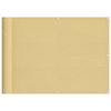 Vidaxx Balkonschirm 75x1000 cm 100 % Oxford-Polyester sandfarben