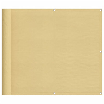VIDAXL -Balkon -Bildschirm 90 x 400 cm 100% Oxford Polyester Sand -Colored