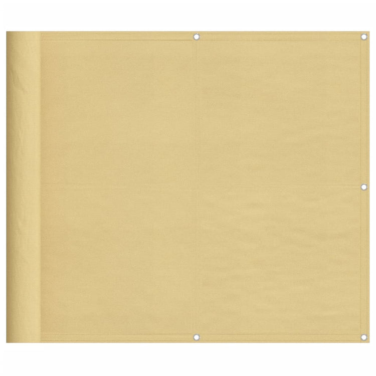 VIDAXL -Balkon -Bildschirm 90 x 400 cm 100% Oxford Polyester Sand -Colored