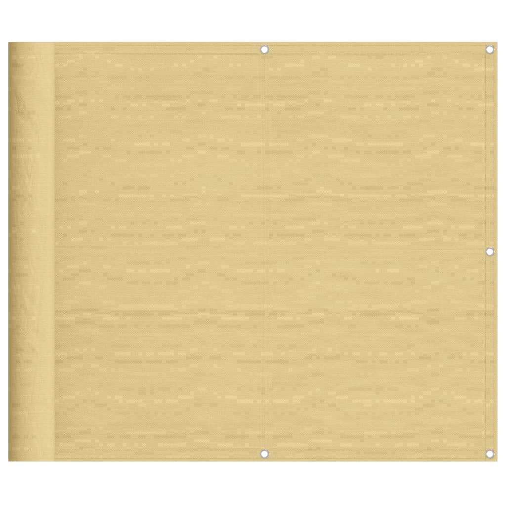 VIDAXL -Balkon -Bildschirm 90 x 500 cm 100% Oxford Polyester Sand -Colored
