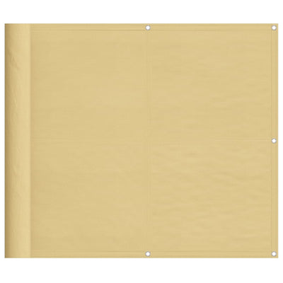 VIDAXL -Balkon -Bildschirm 90 x 500 cm 100% Oxford Polyester Sand -Colored