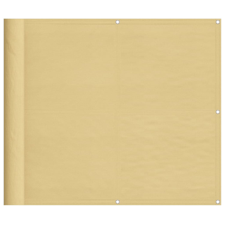 VIDAXL -Balkon -Bildschirm 90 x 500 cm 100% Oxford Polyester Sand -Colored