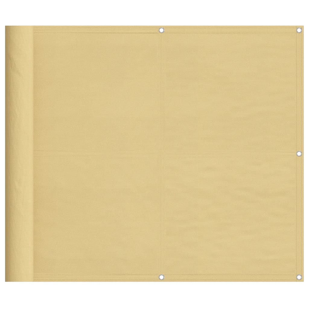 VIDAXL -Balkon -Bildschirm 90x600 cm 100% Oxford Polyester Sand -Colored