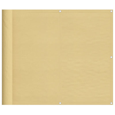 VIDAXL -Balkon -Bildschirm 90x600 cm 100% Oxford Polyester Sand -Colored