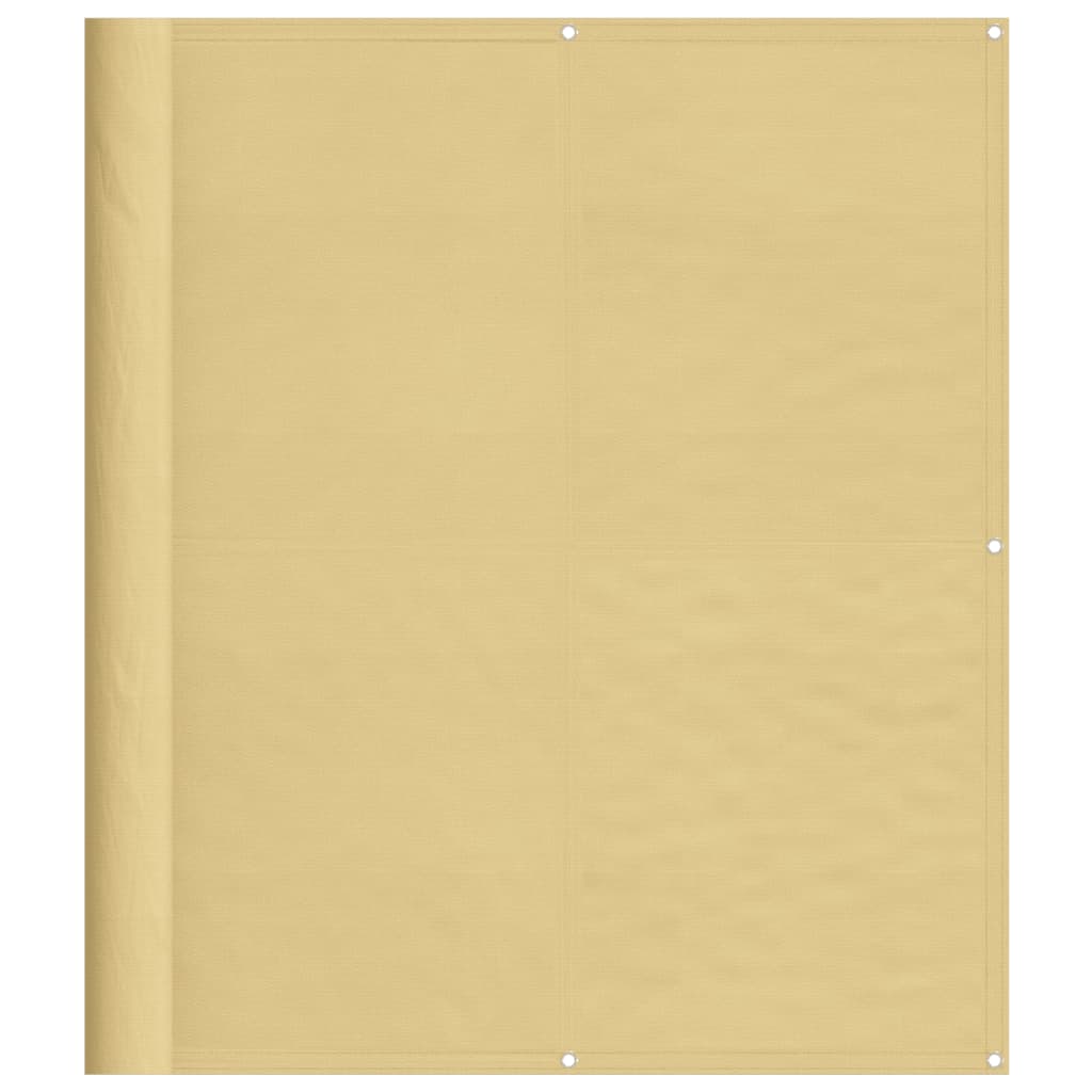 VIDAXL -Balkon -Bildschirm 120 x 500 cm 100% Oxford Polyester Sand -Colored