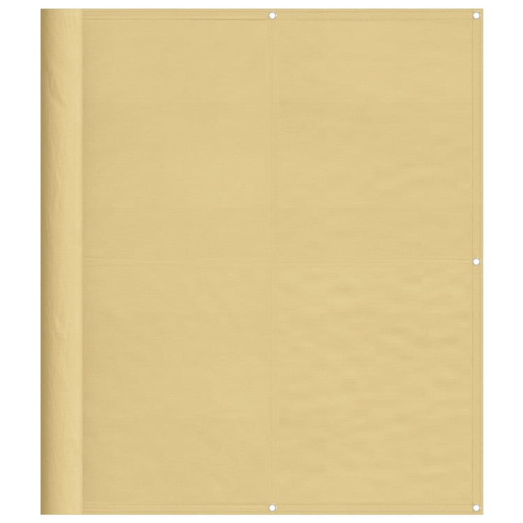 VIDAXL -Balkon -Bildschirm 120 x 500 cm 100% Oxford Polyester Sand -Colored