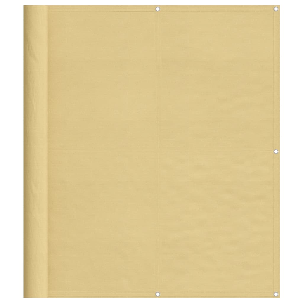 VIDAXL -Balkon -Bildschirm 120x1000 cm 100% Oxford Polyester Sand -Colored