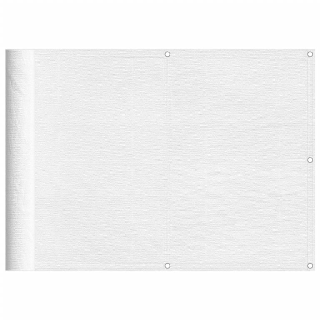 Vidaxx Balkonschirm 75x700 cm 100 % Oxford-Polyester weiß