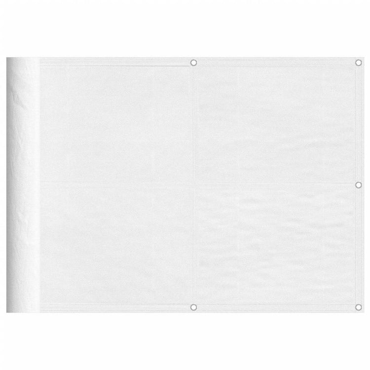 Vidaxx Balkonschirm 75x700 cm 100 % Oxford-Polyester weiß