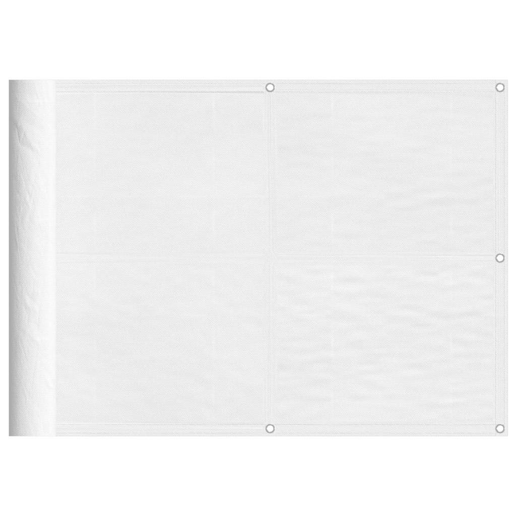Vidaxx Balkonschirm 75x800 cm 100 % Oxford-Polyester weiß