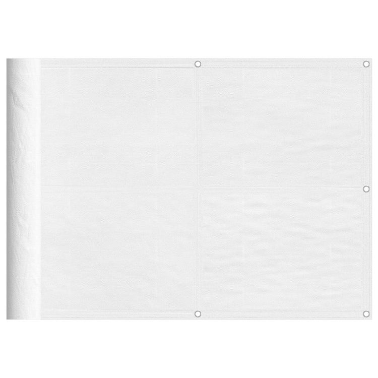 Vidaxx Balkonschirm 75x800 cm 100 % Oxford-Polyester weiß