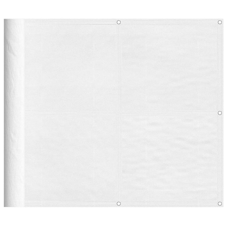 Vidaxx Balkonschirm 90x1000 cm 100 % Oxford-Polyester weiß