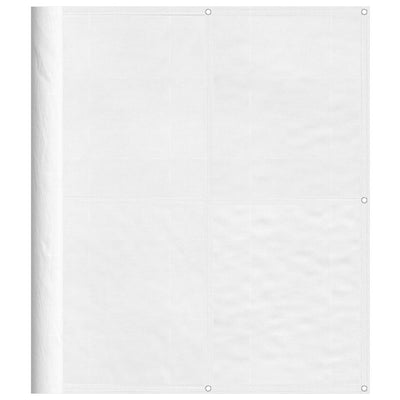 Vidaxx Balkonschirm 120x700 cm 100 % Oxford-Polyester weiß