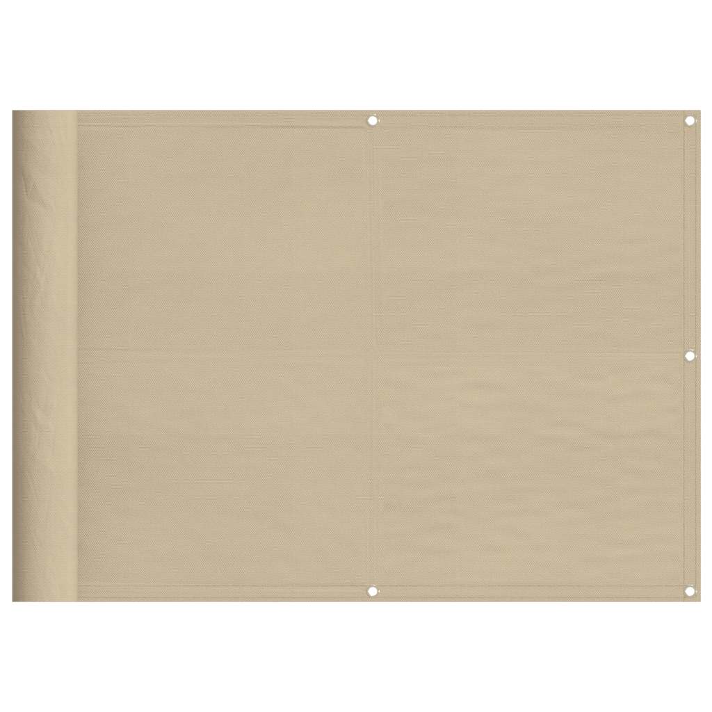 VIDAXL -Balkon -Bildschirm 75x800 cm 100% Oxford Polyester Beige