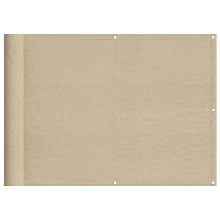 Vidaxx Balkonschirm 75x1000 cm 100 % Oxford-Polyester beige