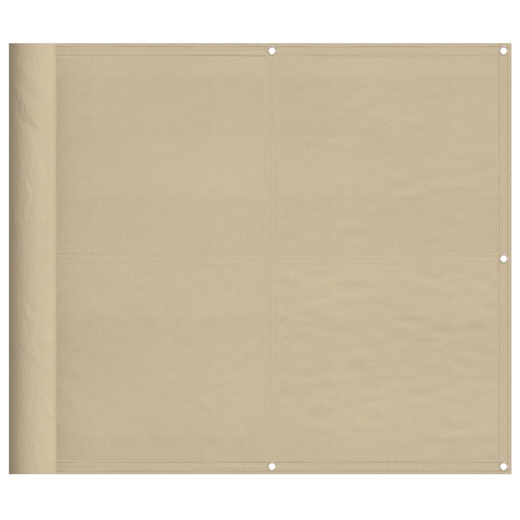 Vidaxx Balkonschirm 90x1000 cm 100 % Oxford-Polyester Beige
