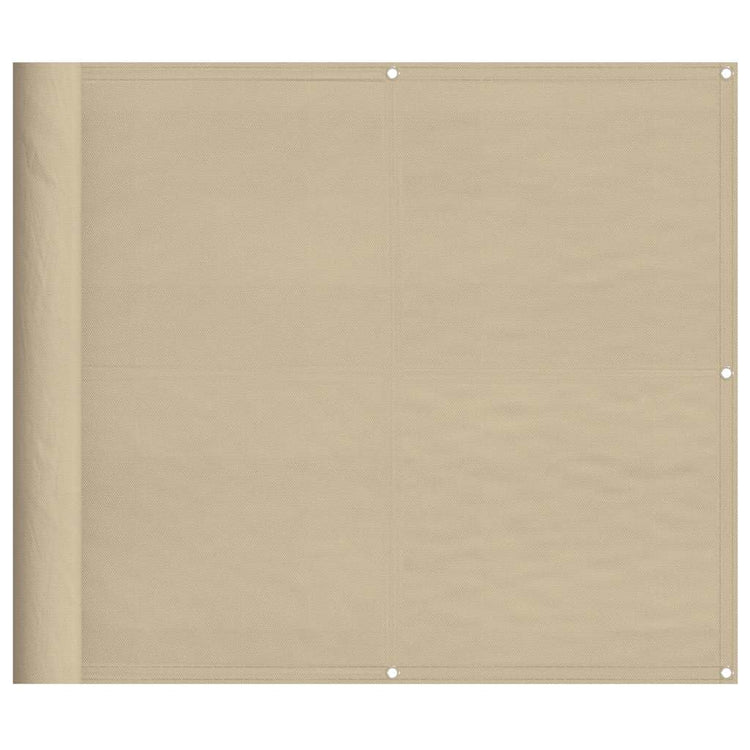 Vidaxx Balkonschirm 90x1000 cm 100 % Oxford-Polyester Beige