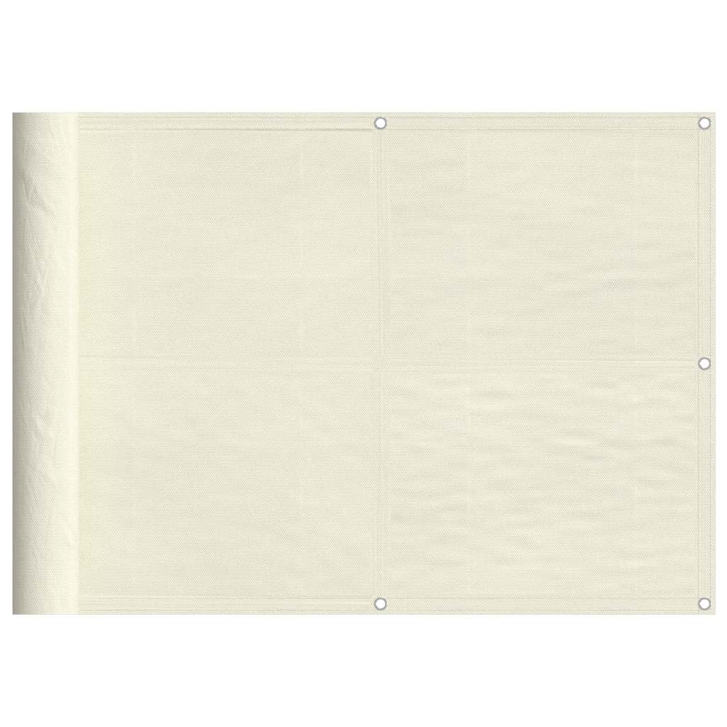 Vidaxx Balkonschirm 75x700 cm 100 % Oxford-Polyester cremefarben