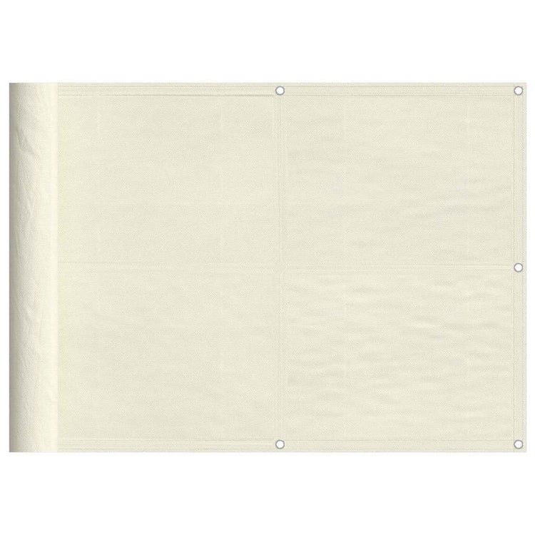 Vidaxx Balkonschirm 75x700 cm 100 % Oxford-Polyester cremefarben