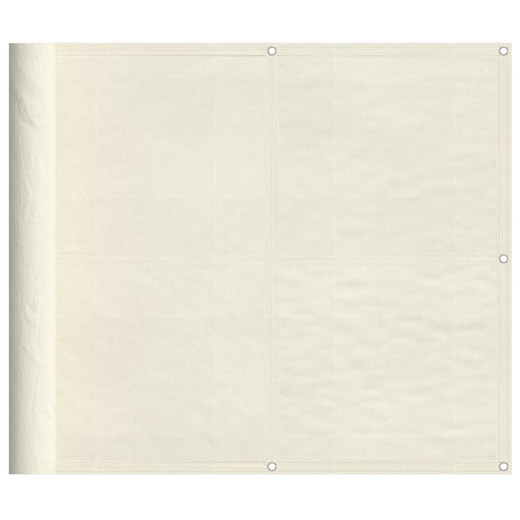 Vidaxx Balkonschirm 90x1000 cm 100 % Oxford-Polyester cremefarben