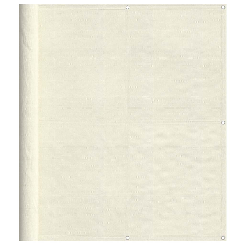 Vidaxx Balkonschirm 120x700 cm 100 % Oxford-Polyester cremefarben
