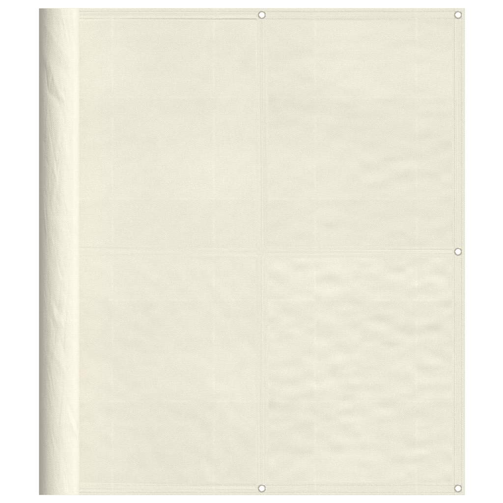 Vidaxx Balkonschirm 120x800 cm 100 % Oxford-Polyester cremefarben