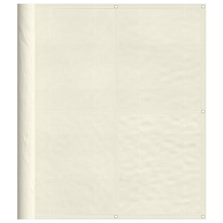 Vidaxx Balkonschirm 120x800 cm 100 % Oxford-Polyester cremefarben