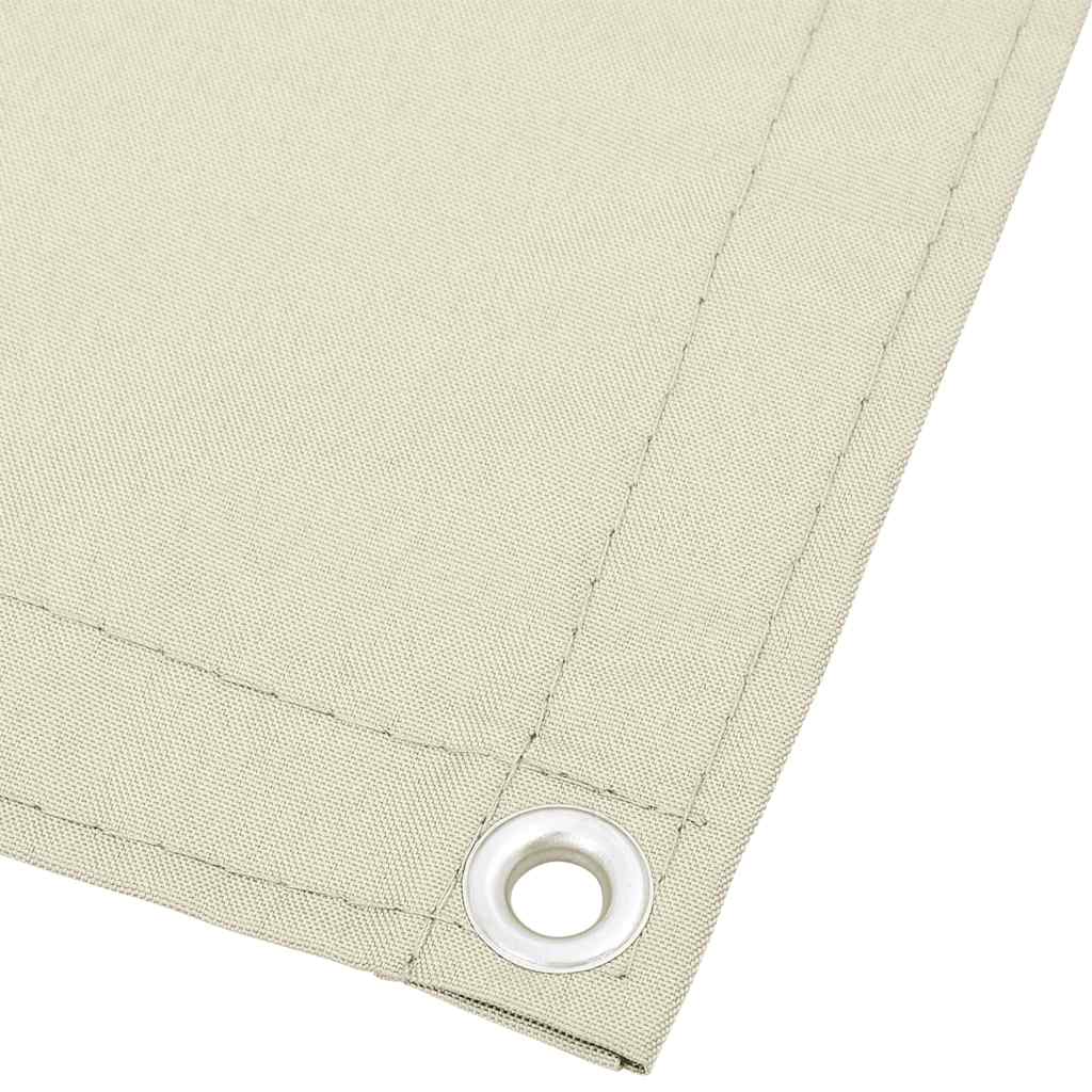 Vidaxx Balkonschirm 120x800 cm 100 % Oxford-Polyester cremefarben