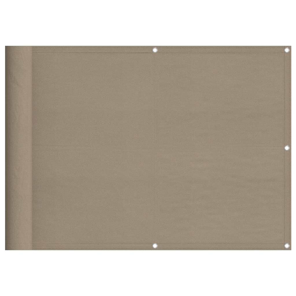 Vidaxx Balkon-Sichtschutz 75 x 700 cm, 100 % Oxford-Polyester, Taupe